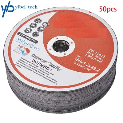 50Pcs 6 X.045 X7/8  Cut-off Wheel - Metal & Stainless Steel Cutting Discs • $32.59