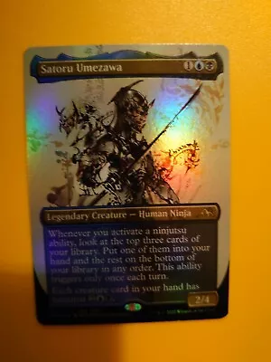 MTG Card.  Satoru Umezawa. FOIL Borderless  RARE NEO Legendary HUman NInja NM • £1.33