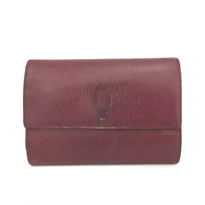 Must De Cartier Leather Trifold Wallet/1Y0239 • $1