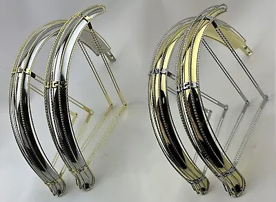 2 TONE TWISTED 20  Ducktail Bicycle Fender Vintage Lowrider/Cruiser CHROME/GOLD. • $295.79
