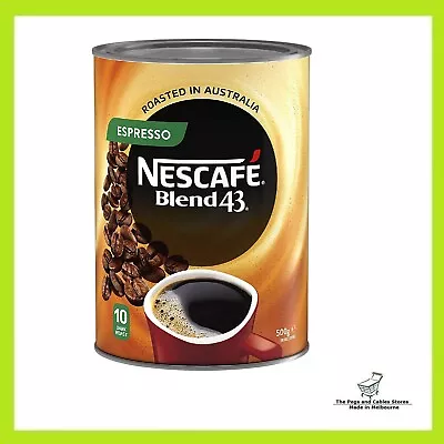 Nescafe Blend 43 Espresso Instant Coffee 500g Tin • $25