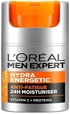 L'Oreal Paris Men Expert Hydra Energetic ANTI-FATIGUE MOISTURISER FOR MEN 50 Ml • £6.25