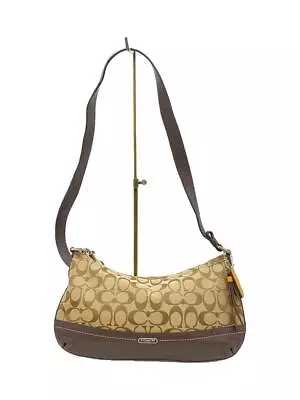 COACH Shoulder Bag Canvas BRW Total Pattern F24028 • £101