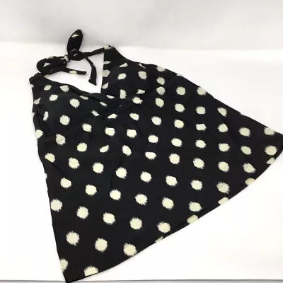 Mossimo Juniors Tankini Swimsuit Top Black Cream Dots Size Medium M NEW • $9.95