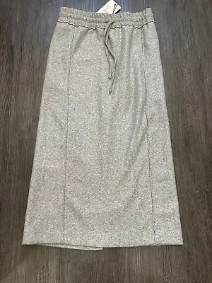 Light Charcoal Grey Midi Skirt Zara Xs • £5