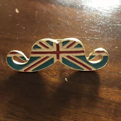 Cute Unusual Enamelled Moustache UK Flag Design Statement Ring Fashion Size L/M • $12.45