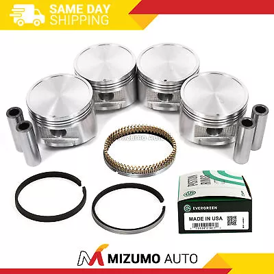 Pistons W/ Rings Fit 90-97 Nissan D21 Pickup 2.4L KA24E DOHC 12V • $84.95