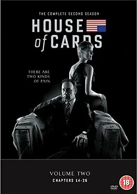 House Of Cards - Season 2 DVD TV Shows (2014) Kevin Spacey Quality Guaranteed • £1.95
