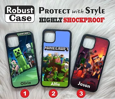 Personalised Shockproof Cover Phone Case Apple IPhone Samsung /Gel TPU Kids Gift • £9.99