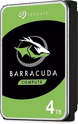 Seagate BarraCuda 4 TB Internal Hard Drive HDD – 3.5 Inch SATA 6 Gb/s 5400 RPM 2 • £75