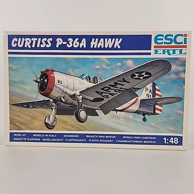 ESCi ERTL 1 48 Curtiss P-36A Hawk Model Airplane Used Unassembled  • $15.50