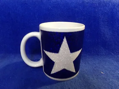 $17.99 • Buy Sparkle Glitter Star Texas Coffee Cup Mug Red White Blue Bling