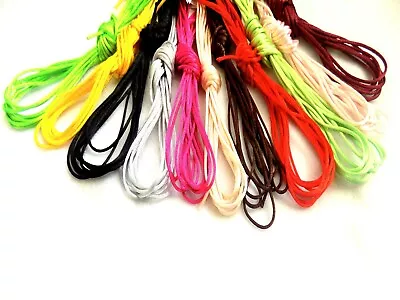 5M Kumihimo Rattail Macrame Shamballa Satin Nylon Braiding Cord 2MM Thread • £1.99