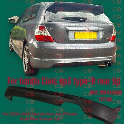 For HONDA Civic Type R Ep3 Ep2 01-05 Rear Bumper Diffuser Lip Ep3 Jdm Style • $85