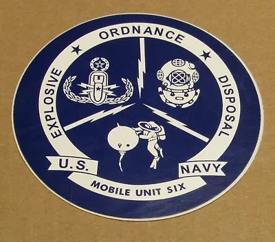 Navy Sticker EOD Mobile Unit SIX • $0.50