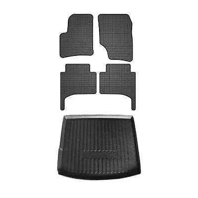 Floor Mats Cargo Liner Set For VW Touareg 2004-2010 3D Rubber Black 5 Pcs • $119.90