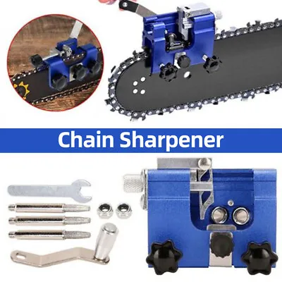 To Use Chainsaw Sharpener Portable Saw Chain Teeth Sharpening Blade Grinding Too • £16.99