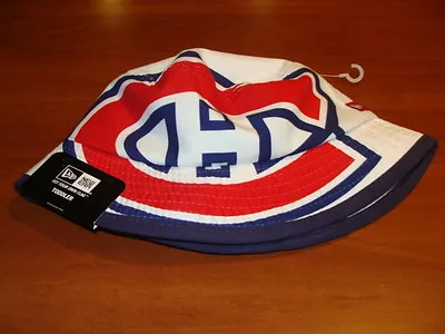 Montreal Canadiens Cap Hat Toddlers New Era Bucket Kids White Red NHL Hockey • $25.49