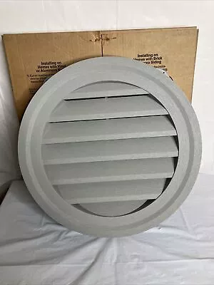 18  Round Vinyl Gable Vent Gentek Sage Colored Open Box RDGV18 • $36