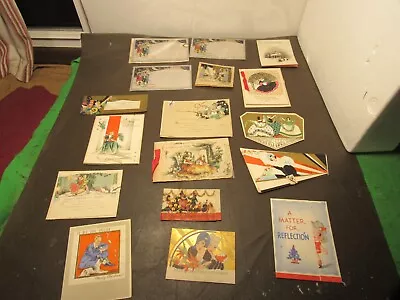 Vintage Christmas Cards Unused 1940s Lot Of 17 • $30