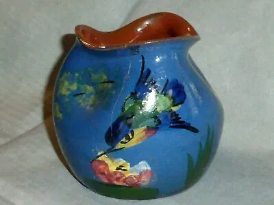 Delightful Antique Longpark Torquay Ware Kingfisher Vase • £0.99