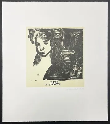 Marlene Dumas A Long Silence Lithograph 1989 Autographed And Dated • $1493.80