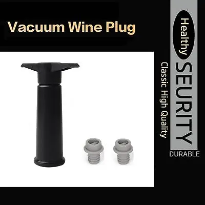 4Pcs Vacuum Pump Vacu Vin Wine Bottle Saver Seals Plugs Stoppers Extra Sto NEW~ • £5.33