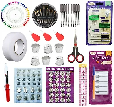 Sewing Kit Small Home Travel Case Needles Thread Scissors Mini Set Accessories  • £2.99