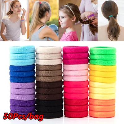 Holder No-damage Elastic Hair Bands Hair Rope Ties Rubber Bands Scrunchies • £3.52