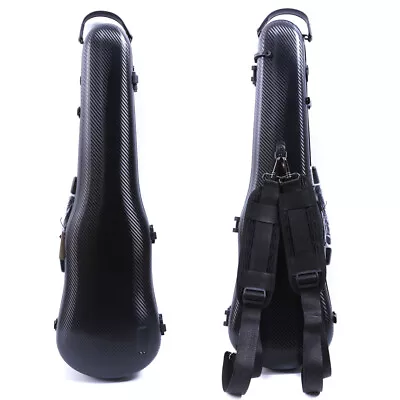 Strong Violin Case 4/4 Carbon Fiber Violin Box Black Color Protect Violin US • $152