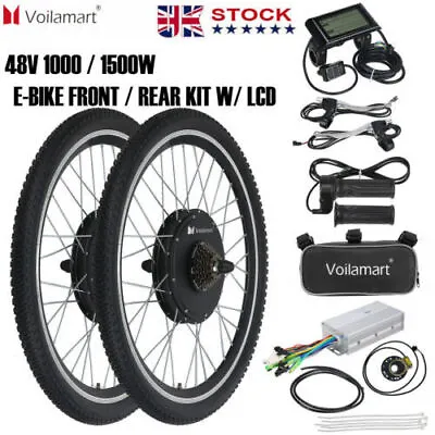 Voilamart 1OOOW 15OOW 26 28  Electric Bicycle BikeConversion Kit EBike Wheel Hub • £143.99