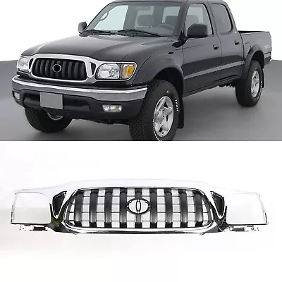Chrome Front Bumper Grille For Toyota Tacoma 2001 2002 2003 2004 Grill Lower • $85.93
