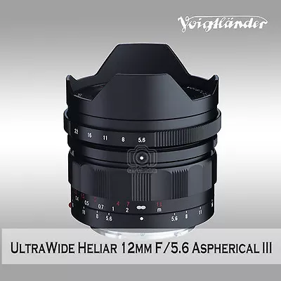 New Voigtlander Ultra Wide-Heliar 12mm F/5.6 Aspherical III Lens For Sony E • $2599