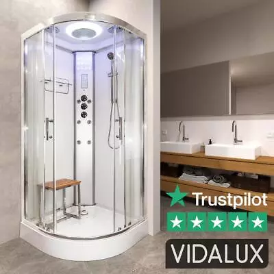 Vidalux Shower Cabin Enclosure Cubicle No Steam SS 800 X 800 Quadrant BEST BRAND • £829