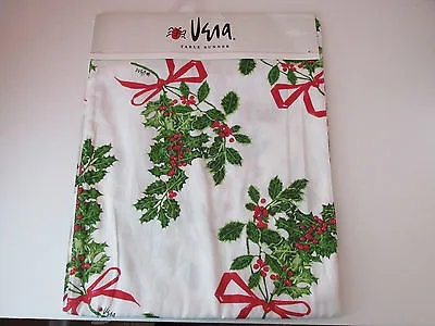 New Vera Ladybug Holly Print  72  Decorative Holiday Table Runner • $29.88