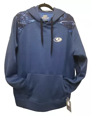 NWT!  Mossy Oak Fishing  Blue Hoodie Men's Size XL RN151232 • $12.99