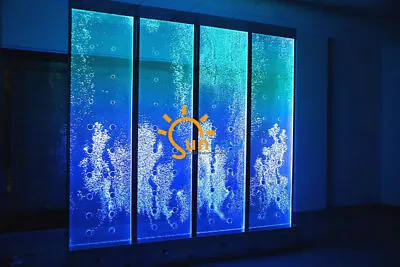 £3084.70 • Buy Modern Wall Partition Water Wall Bubbles LED Lighting RGB Colour Control Acrylic