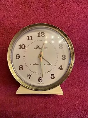 Vintage Tradition Nightstand Luminous  Alarm Clock  4 3/4” W 5”H • $27.50