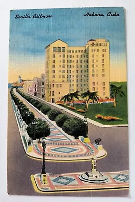 Havana Cuba Sevilla Biltmore Hotel Habana Vintage 1950's Postcard L3 • $13.99