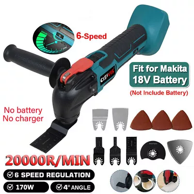For Makita 18V Li-ion Cordless Oscillating Multi Tool With Accessories Body Only • £34.99