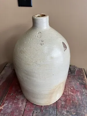 Antique F.H. Cowden Harrisburg PA 3 Gallon Stoneware Jug • $99.99