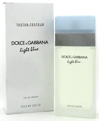 DOLCE GABBANA LIGHT BLUE 3.3 Oz D&G WOMEN PERFUME EDT 100ML 3.4 NEW IN BOX W CAP • $36.95