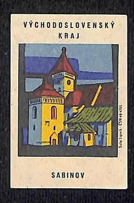 Vintage Swedish Matchbox Label East Slovak Series - Sabinov C1960's • $7.99