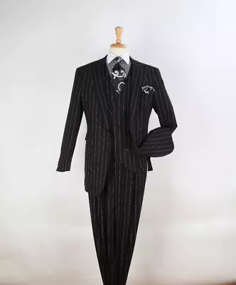 Royal Diamond Men's 3pc 2 Button Fashion Suit - Semi Wide Leg Pants • $129