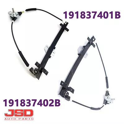 Pair New Front Manual Window Regulator For VW Golf Jetta 191837401B +191837402B • $19.30