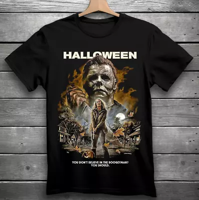 Halloween Movie Horror T-Shirt Black S-3XL Michael Myers • $26.99