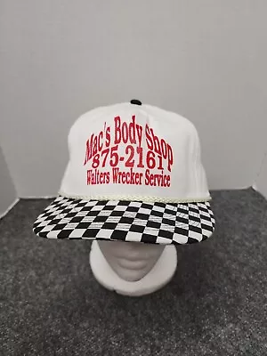 Vintage Mac's Body Shop Walter's Wrecker Service Snapback Hat • $14.99