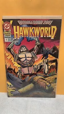 Hawkworld Annual #2 Aug 1991 DC Armageddon 2001 Bagged Boarded • $3.50