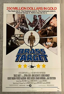 1978 Movie Poster *brass Target* 27x41  1-sheet Loren/cassavetes/kennedy • $24.99