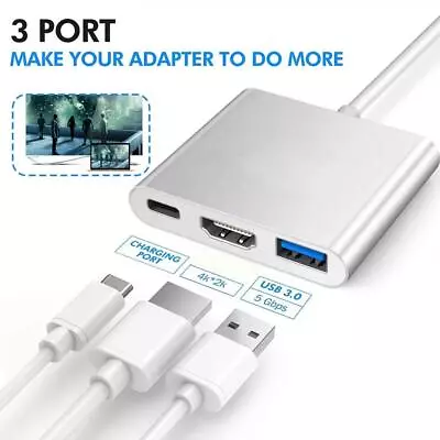 USB Type C To HDMI HDTV TV Cable Adapter Converter For Macbook Android • $9.99